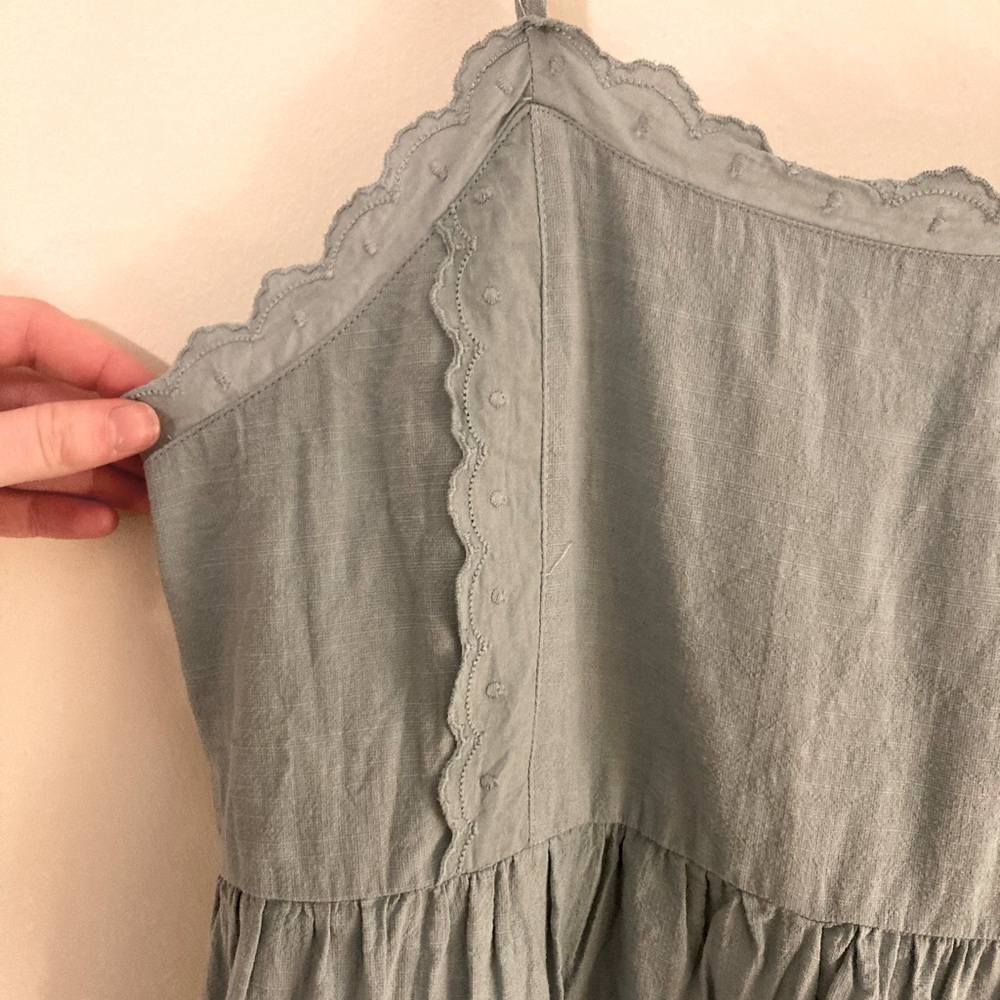 Sage Green Cottagecore Dress